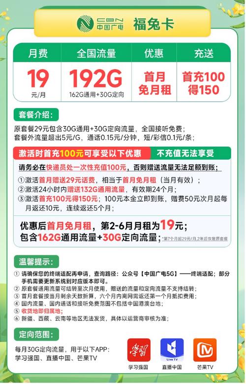 广电福兔卡优惠期有多久?