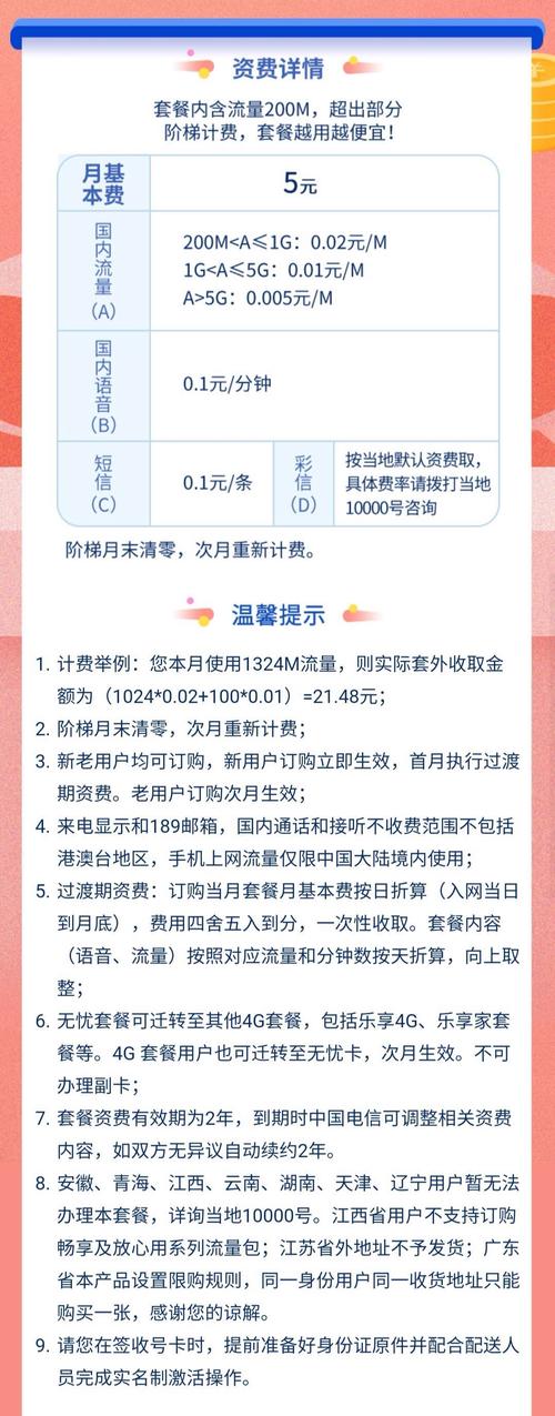 办电信卡5元套餐怎么样?