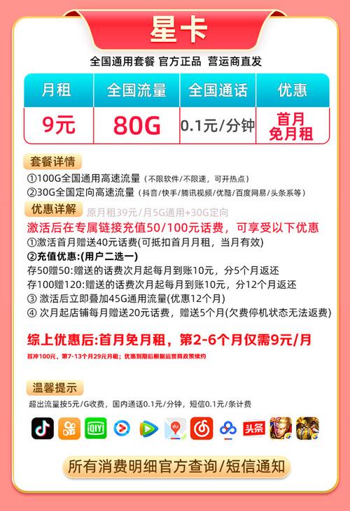 电信星悦卡9元套餐怎么样?
