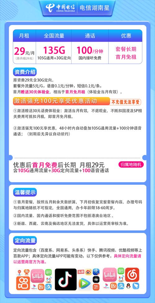 湖南电信卡套餐哪个最划算？