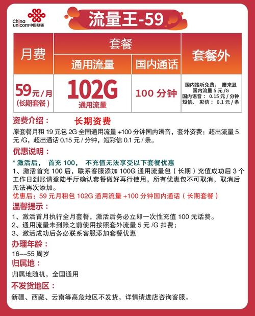 南阳市联通卡套餐有哪些？
