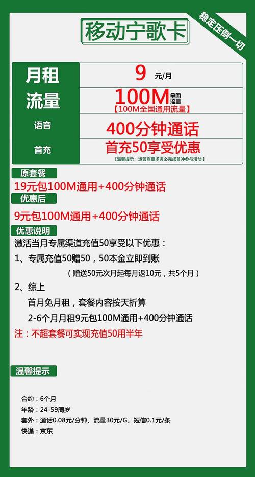 移动星河卡9月套餐怎么样？