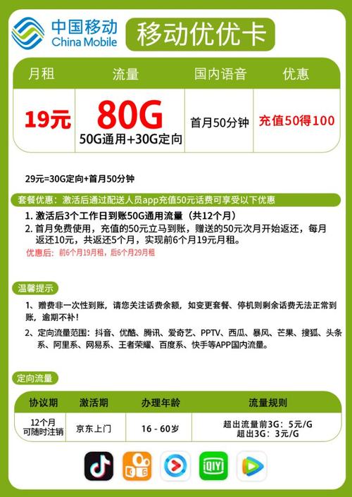 补移动卡推荐哪个套餐?