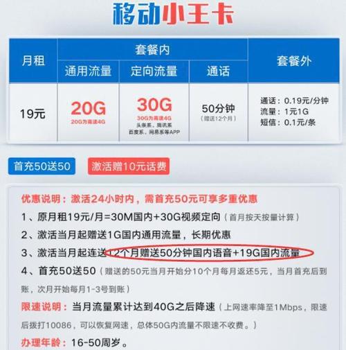 移动王卡15套餐怎么样?