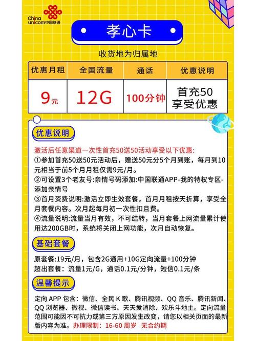 联通老年卡哪个套餐合适?