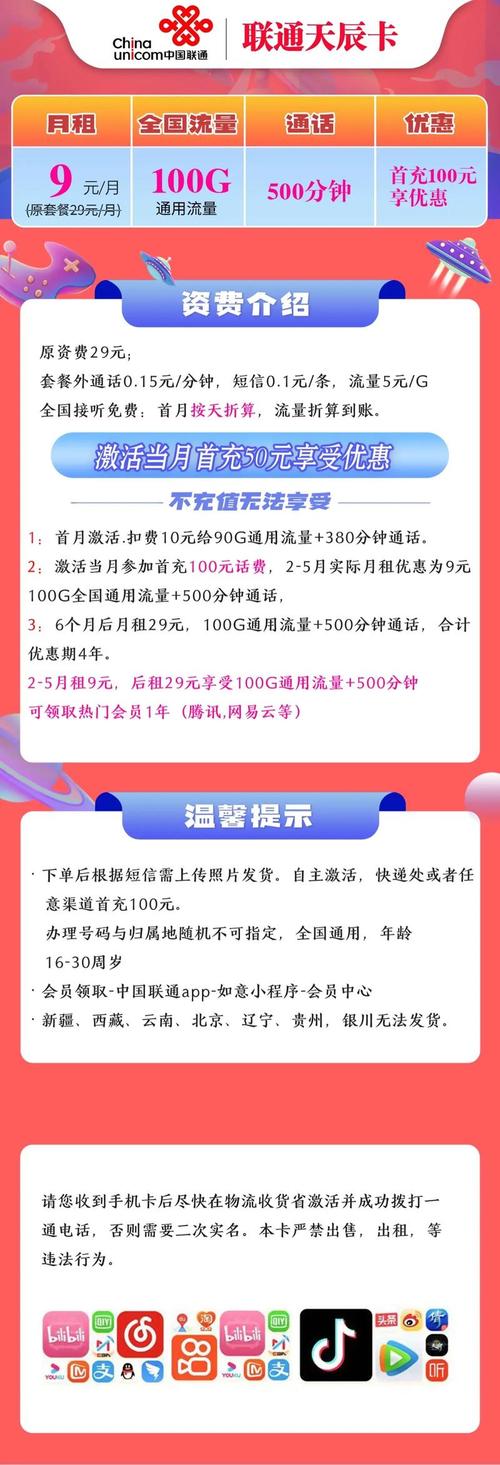 如何激活联通卡套餐？