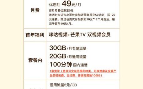 移动芒果卡哪个套餐好?