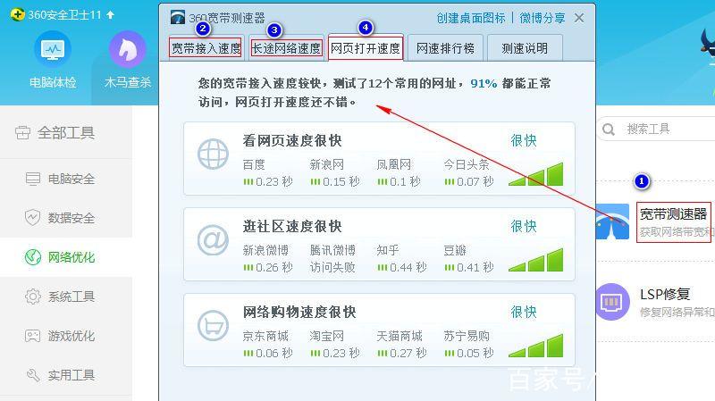 宽带费用如何测算网速？