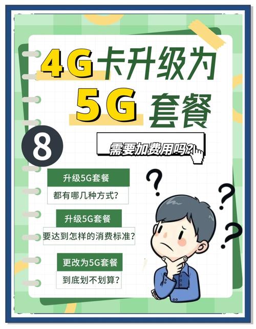 中移动4g卡怎么样升级5g套餐？