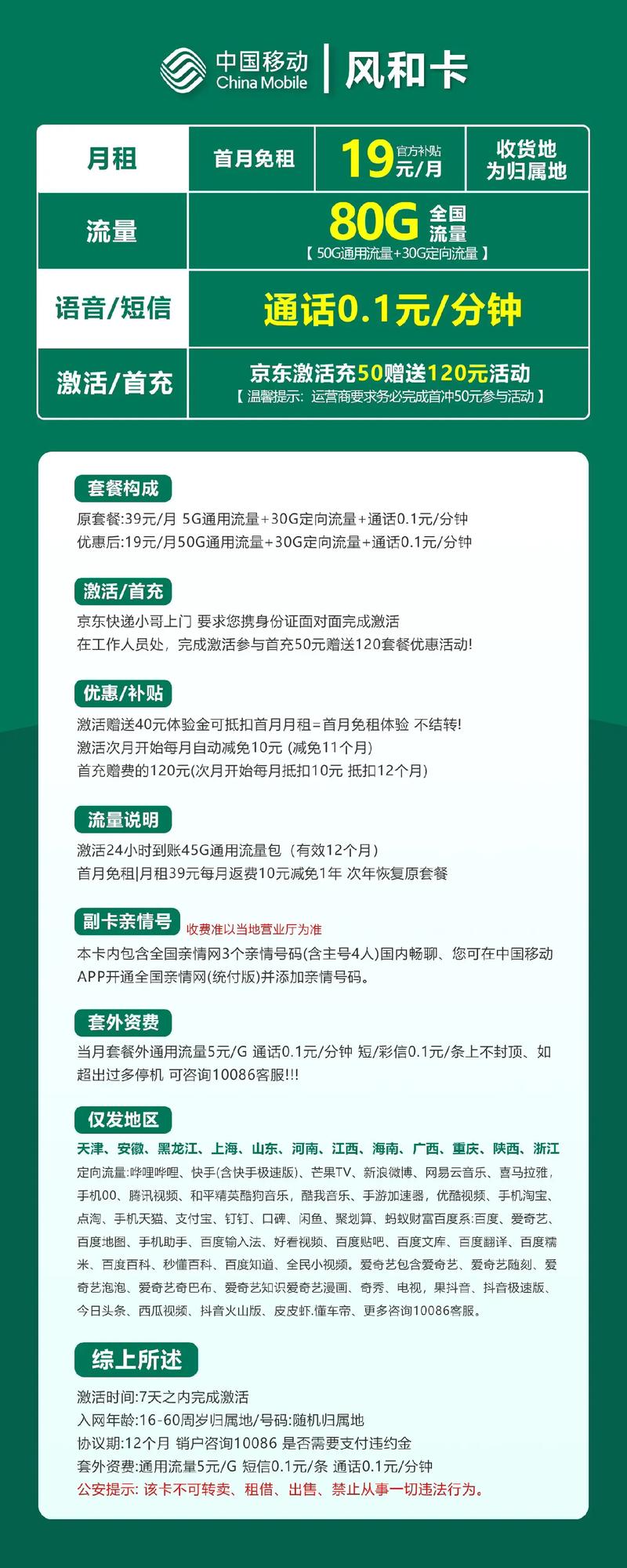 移动王卡19元套餐30g定向流量怎么用?
