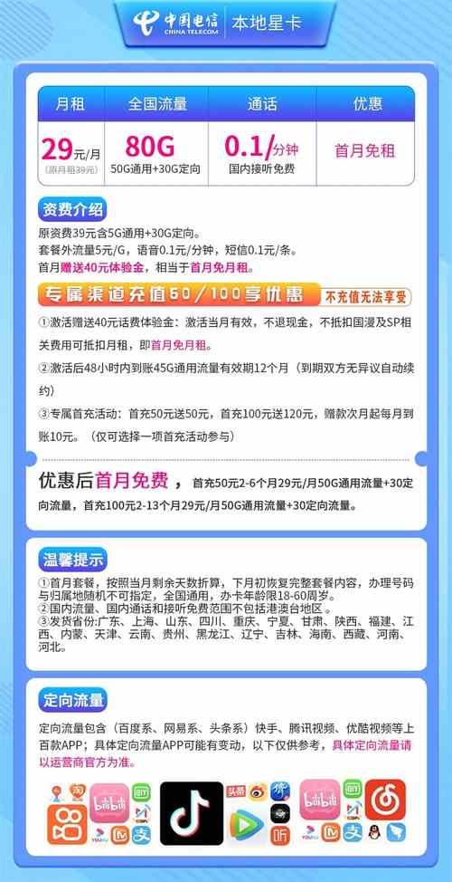 电信星吉卡套餐怎么样？