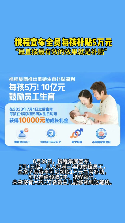 梁建章:育儿补贴金额还是太低