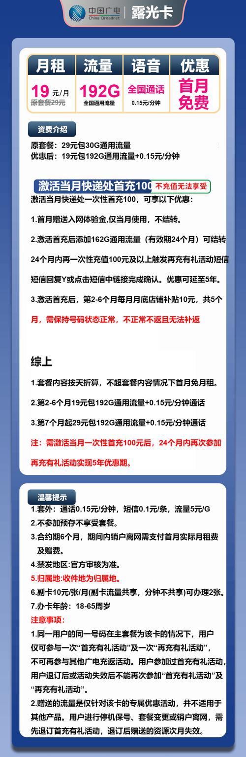广电玉兔卡套餐怎么样啊？