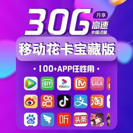 移动花卡19元套餐哪些app免流？