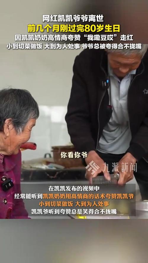 80岁网红凯凯爷爷离世，缅怀一生传奇人生