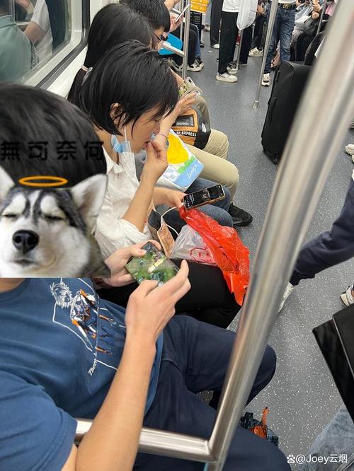 女子无视劝阻将食物残渣扔地铁车厢