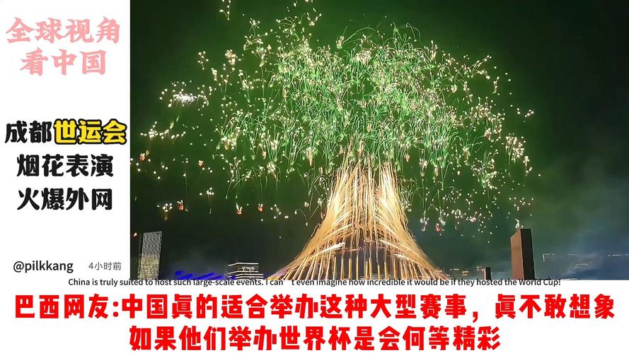 世运会烟花秀太美了