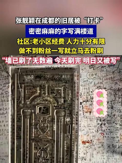社区回应张靓颖旧居楼道被粉丝乱画