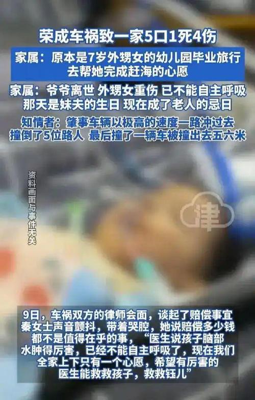荣成车祸进ICU小孩不幸去世