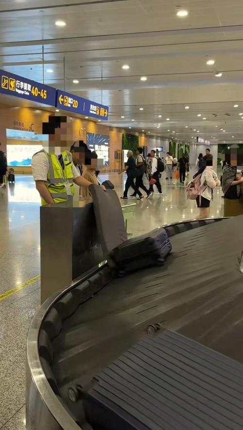 上海浦东机场箱子垫垫员成网红