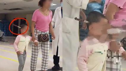3岁女童头上插刀 系妈妈不慎刺入