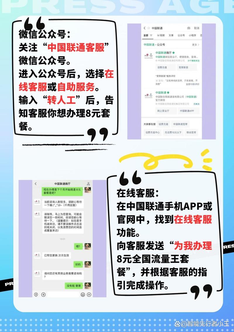 八元套餐怎么办理联通卡？