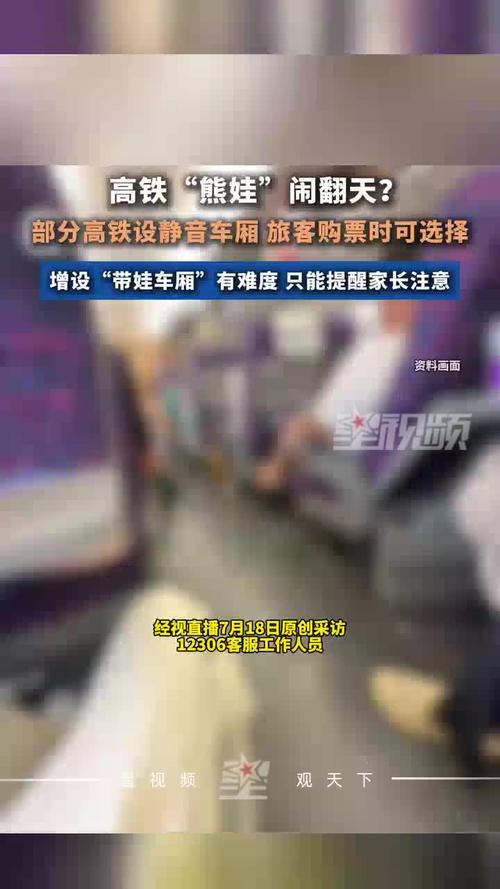 网友提议高铁设立带娃车厢，铁路部门回应