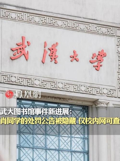 武汉大学肖同学的处罚公告被隐藏
