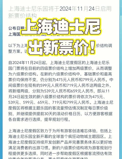 上海迪士尼将增加更多中间票价等级