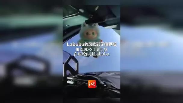 俄军飞行员在座舱挂了LABUBU