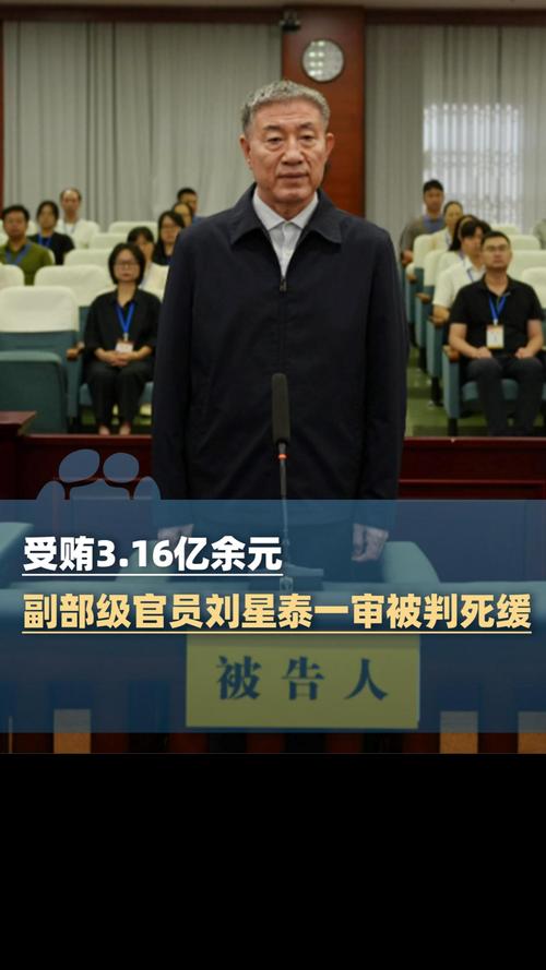 受贿3.16亿余元 刘星泰被判死缓