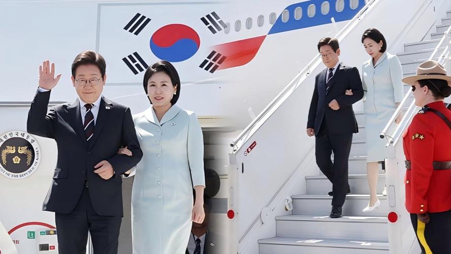美国官员戴墨镜与李在明握手，接机瞬间传递的友好讯息