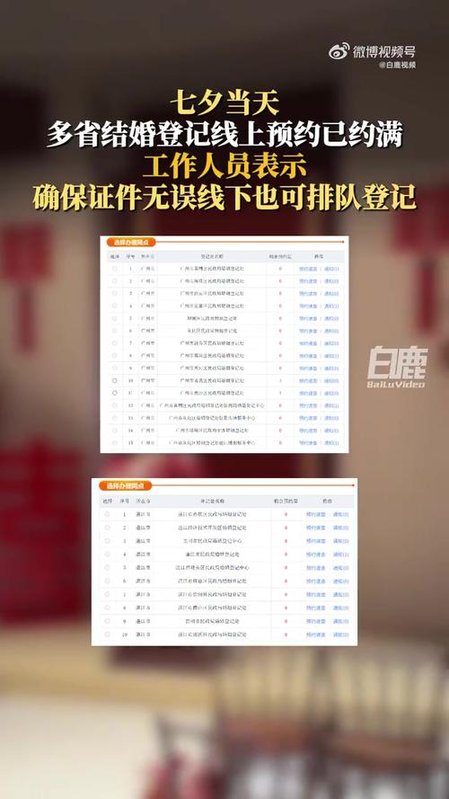 多地七夕结婚登记数据发布，见证浪漫时刻的统计数据报告