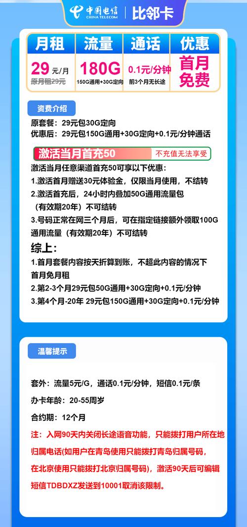 电信卡办4g流量套餐有哪些?