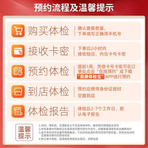 关爱通体检卡B套餐有哪些项目?