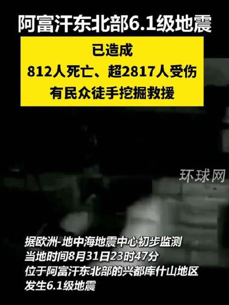 阿富汗东部地震已造成千人遇难