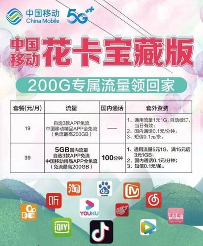 移动花卡套餐入口在哪里 移动花卡19元宝藏版