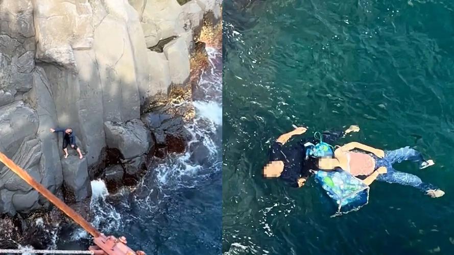 陕西硬汉勇跳日本海域，救起落水女子