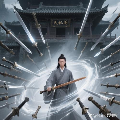 男子在林中发现“剑阵”