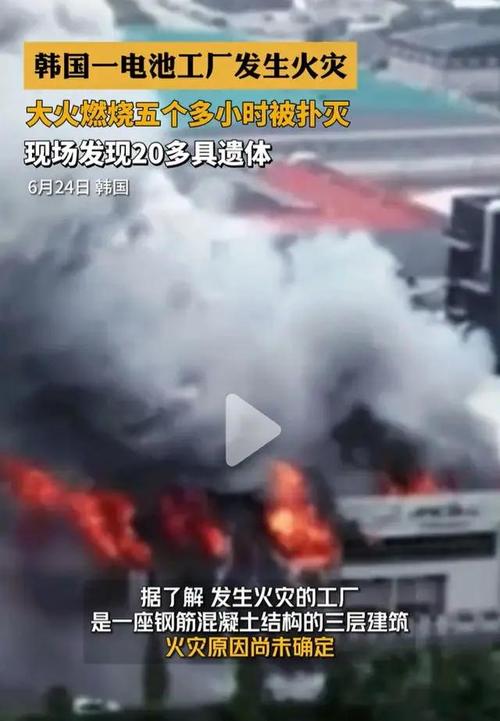 韩电池厂火灾涉事企业代表一审获刑
