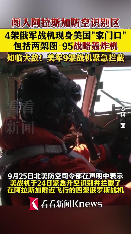 美军战机紧急升空拦截四架俄军机，紧张局势一触即发