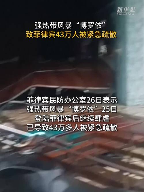 强热带风暴博罗依导致菲律宾疏散人数达43万