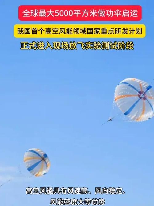 全球最大5000平方米空中捕风伞启运