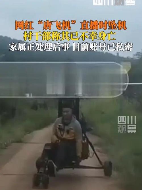 网红直播时坠机身亡：飞机突然失控