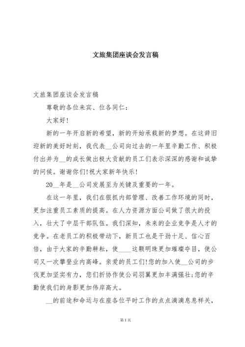鸡排哥文旅座谈会上发言