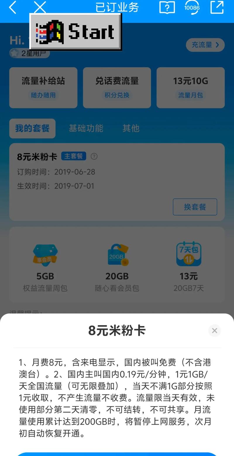 米粉卡套餐电信版怎么用?