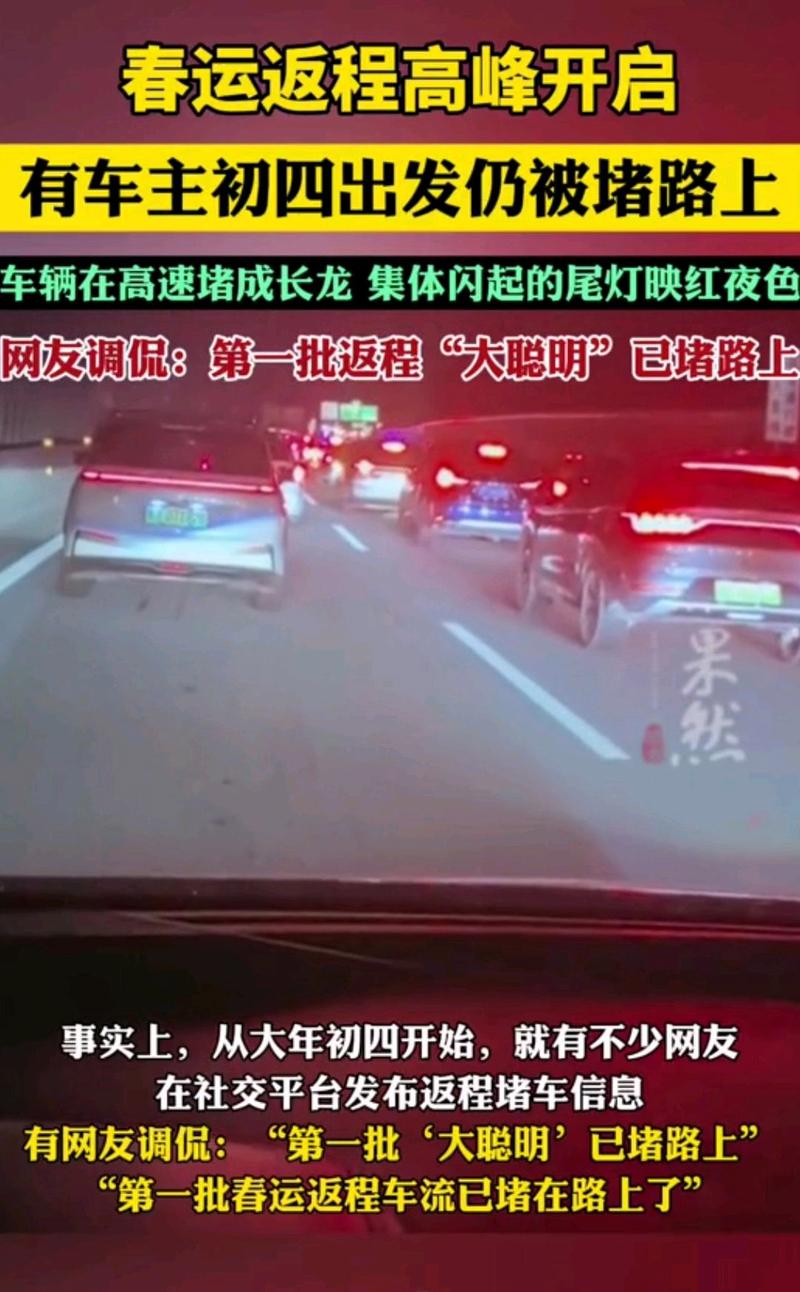 #第一批返程大聪明已堵在路上#