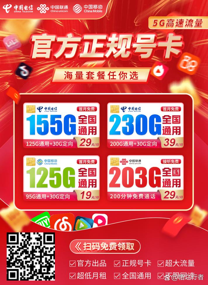 推荐的5g卡套餐有哪些?