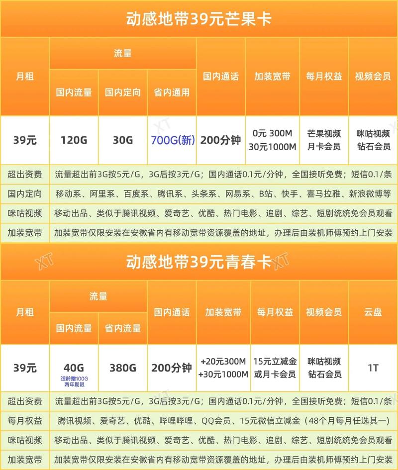 安徽省的流量卡有哪些套餐？它们各有什么特点？