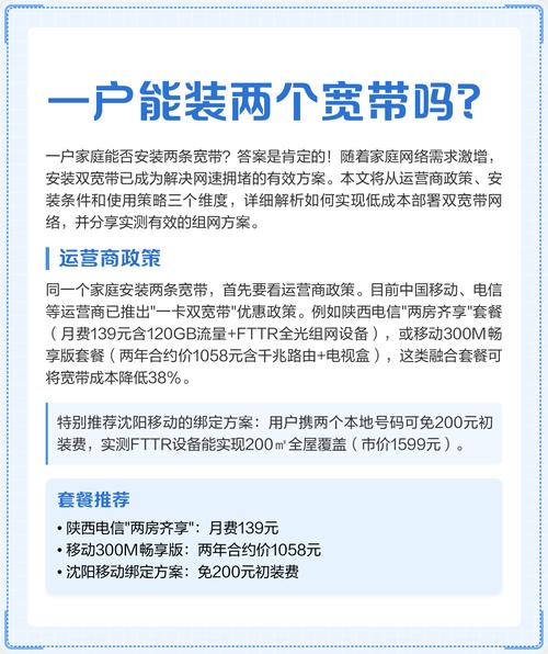 如何启用双电信网络宽带？
